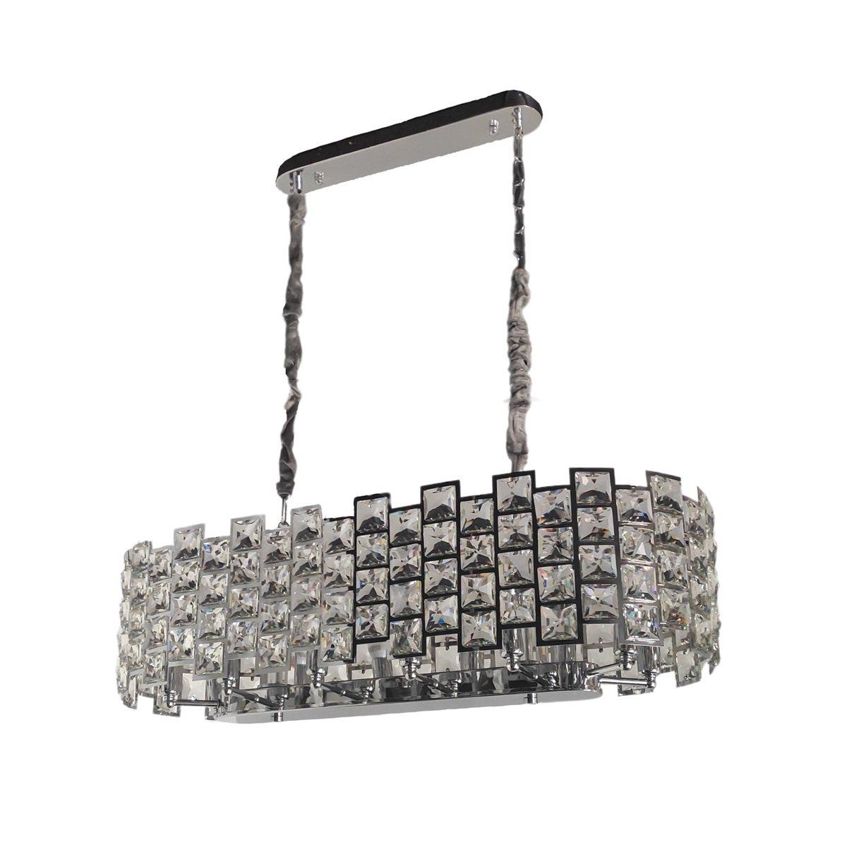 Plafondlamp 85x35 ovaal Stellar Zilver