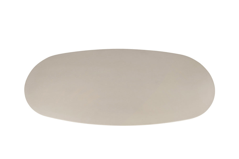 Tafel vilano 220 cm Ovaal Cement Beige