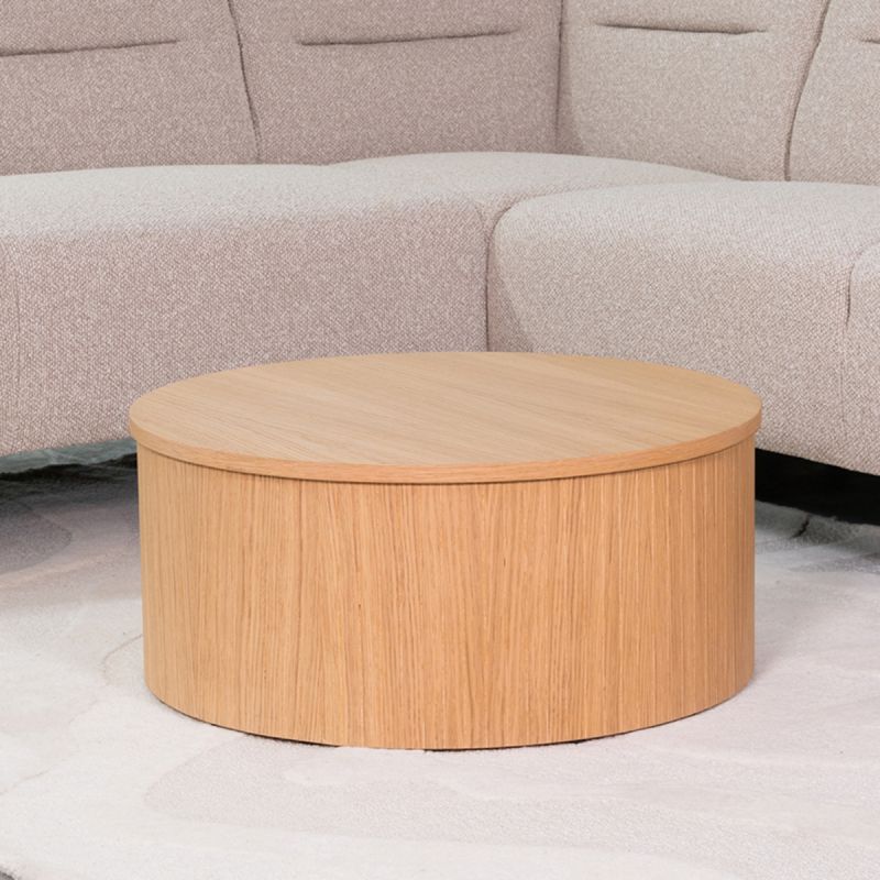 Salontafel Oliva 70x70x30 cm Naturel Eiken