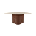 Tokyo BROWN DT 130Ø FLINTSTONE FAUX MARBLE TOP