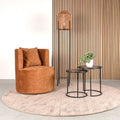 Fauteuil Evy 65x65x75 cm Oker Velours