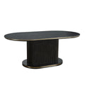 QUA DT BLACK/GOLD 200X110X76 BLACK/GOLD CERAMIC