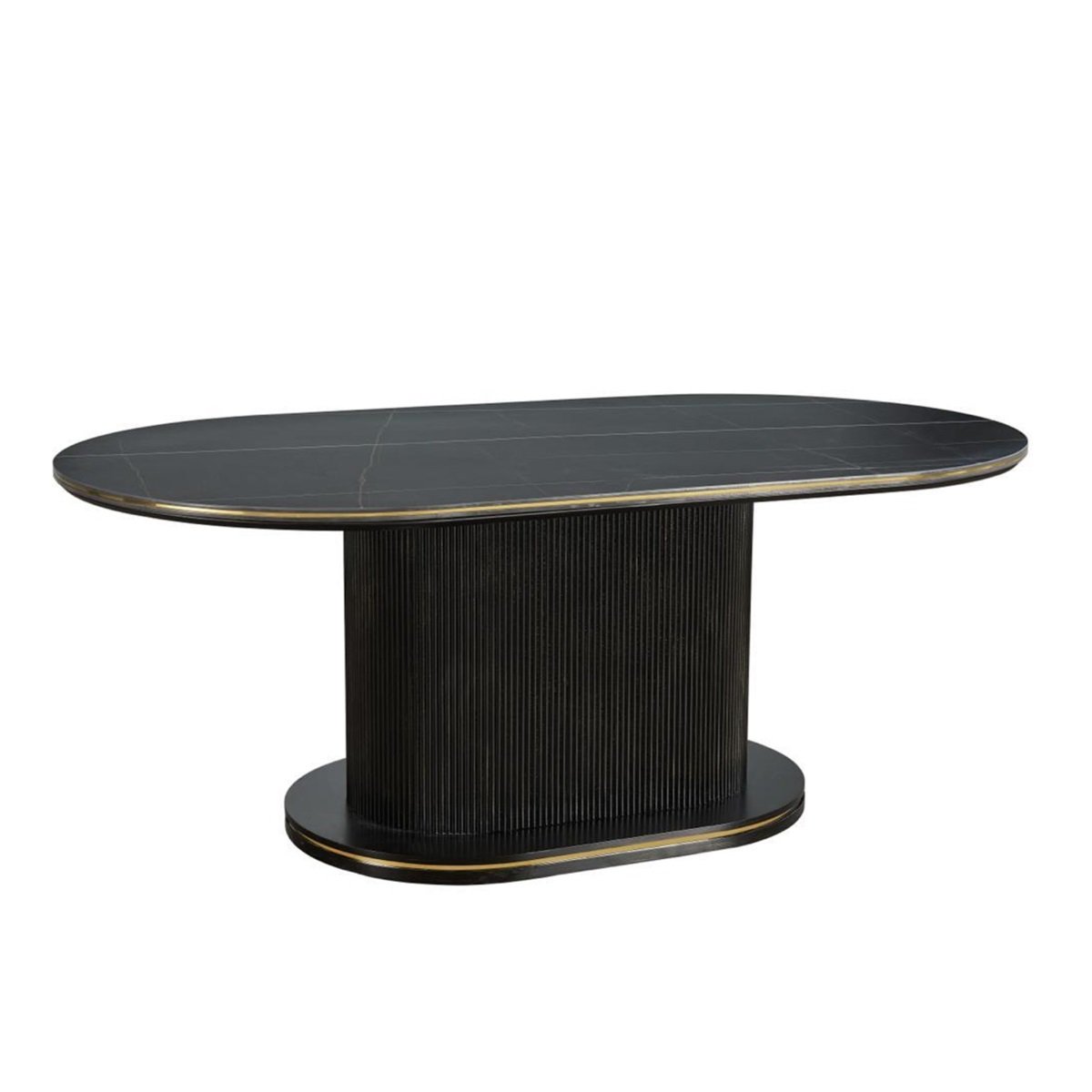 QUA DT BLACK/GOLD 200X110X76 BLACK/GOLD CERAMIC