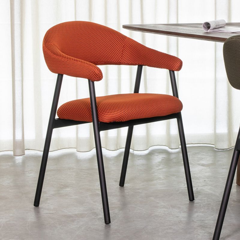 Eetkamerstoel Amaze 54x54x80 cm Rust Breathe | Zwart Metaal