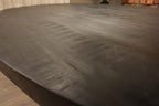 Milaan eettafel ovaal (mango) – zwart
