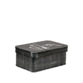 Make-Up Opbergdoos 21x15x9 cm Antiek Zwart Metaal