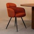 Eetkamerstoel Dinner 56x60x80 cm Rust Breathe | Zwart Metaal