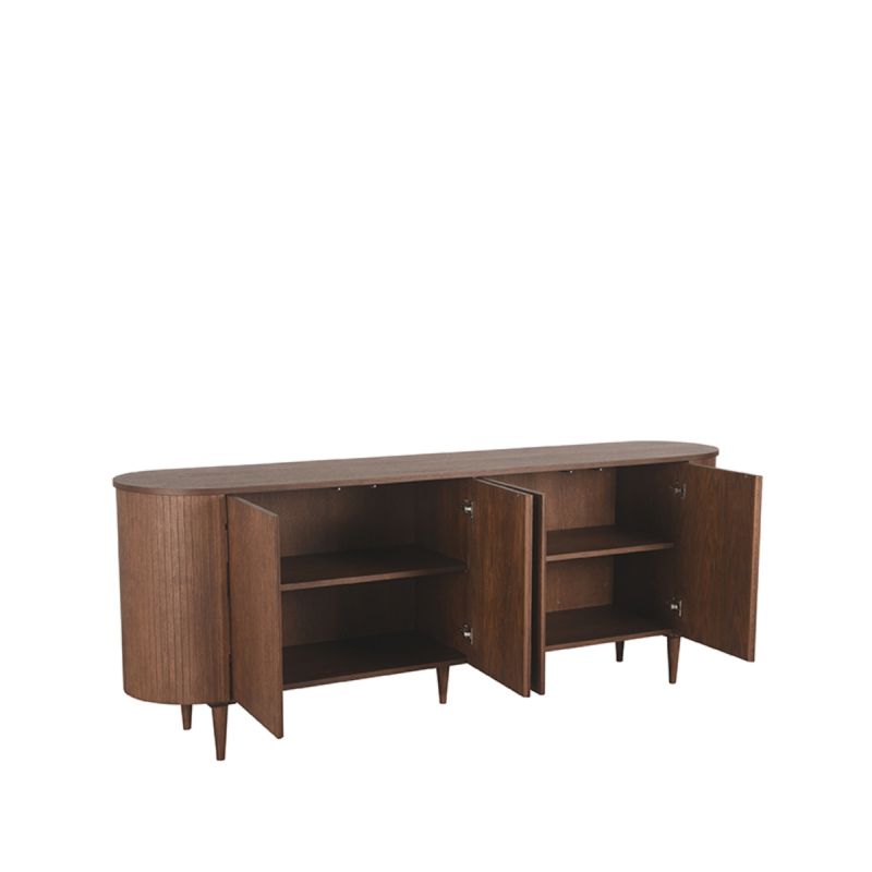 Dressoir Oliva 220x47x85 cm Walnoot Eiken
