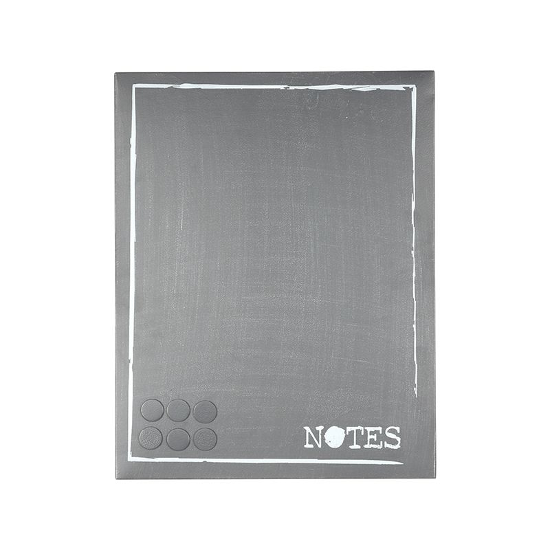 Memobord 36x3x46 cm Antiek Grijs Metaal