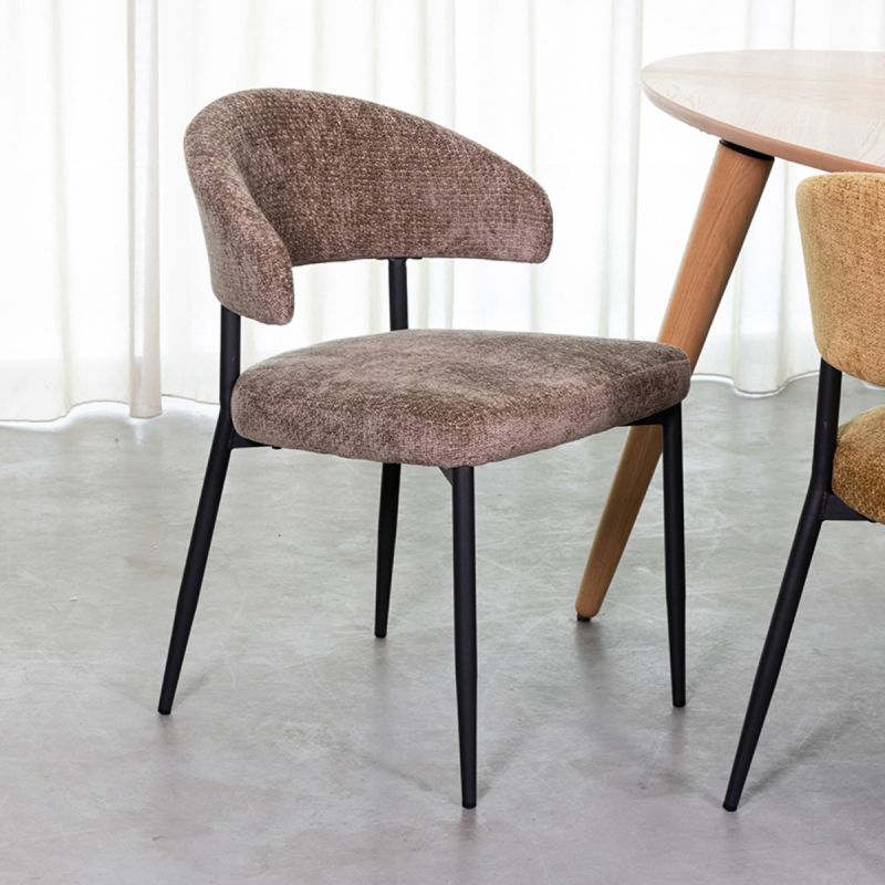 Eetkamerstoel Bliss 56x55x76 cm Hunter Elite | Zwart Metaal