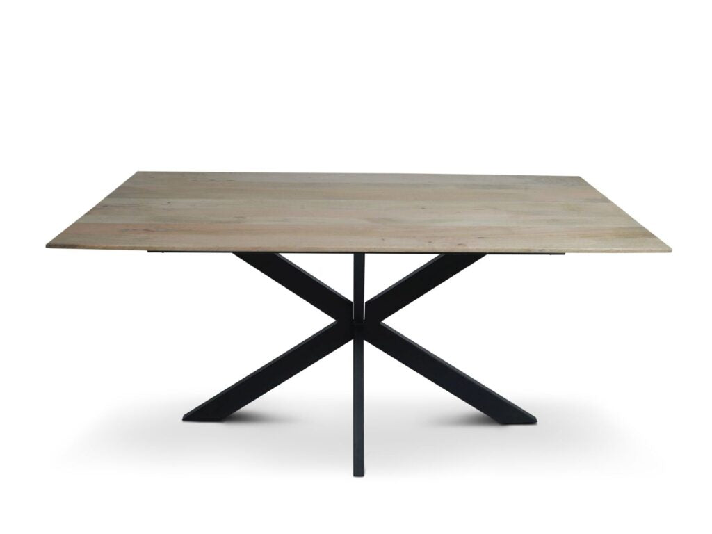 Mango tafels met facetrand – rechthoek naturel smooth