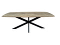 Mango tafels met facetrand – curved naturel smooth