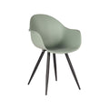 Eetkamerstoel Luca 58x54x85 cm Forest PP | Zwart Metaal