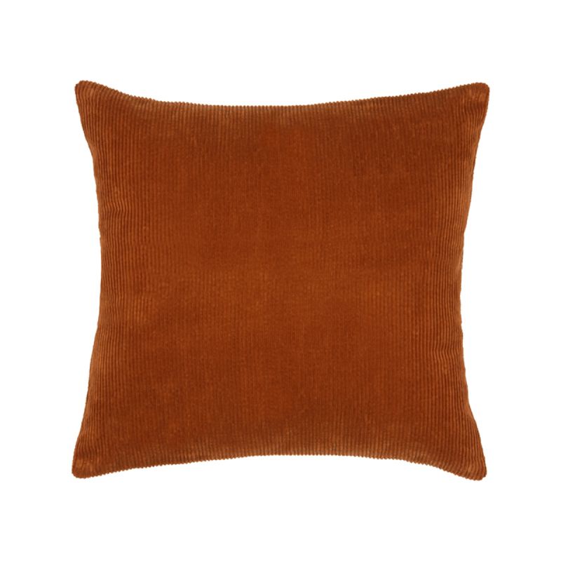 Kussen Rib 45x45 Cm Rust Katoen