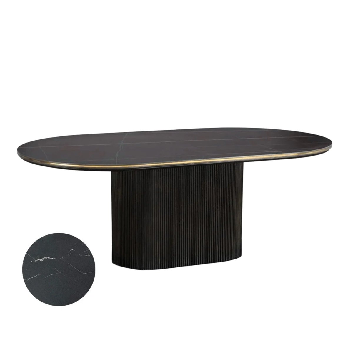 QUA DT V1 BLACK/GOLD 200X110X76 WHITE/GREY CERAMIC