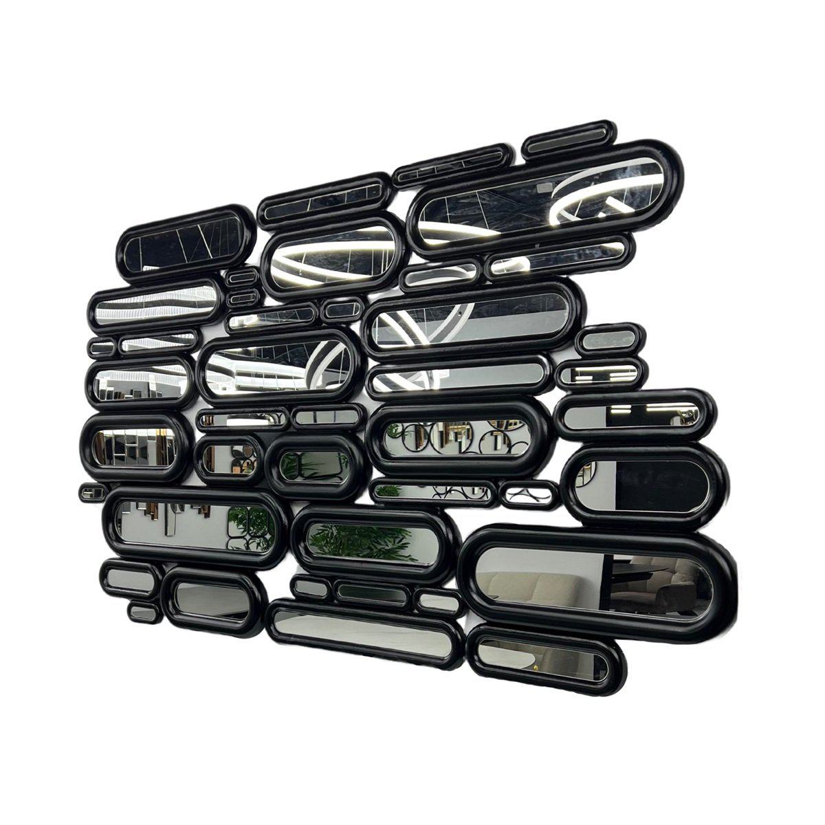 Spiegel Jade zwart 180x100x3