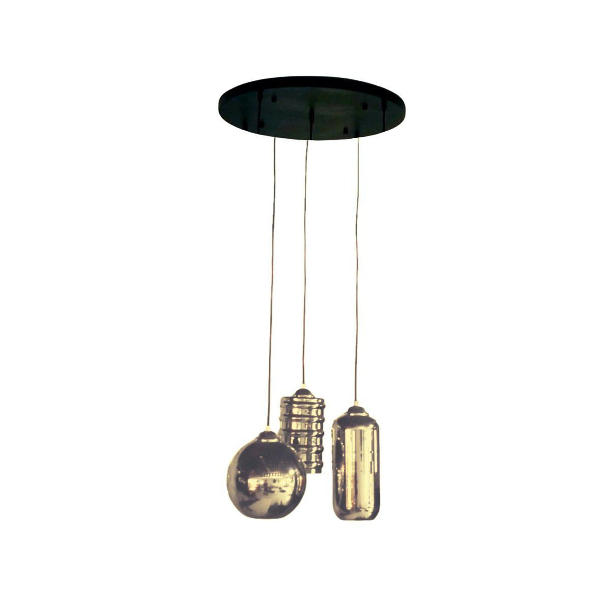 Plafondlamp goud Valtix orbs