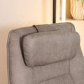 Hoofdkussen Odense 43x20 cm Taupe Micro Suede
