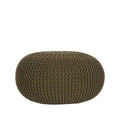 Poef Gebreid 70x70x35 cm| L Army Katoen
