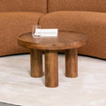Salontafel Elly 60x60x38 cm Nature Smooth Mangohout