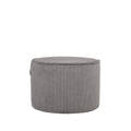 Poef Tibo 55x55x40 cm Donkergrijs Ribcord