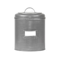 Opbergblik 21x21x29 cm | XXL Antiek Grijs Metaal