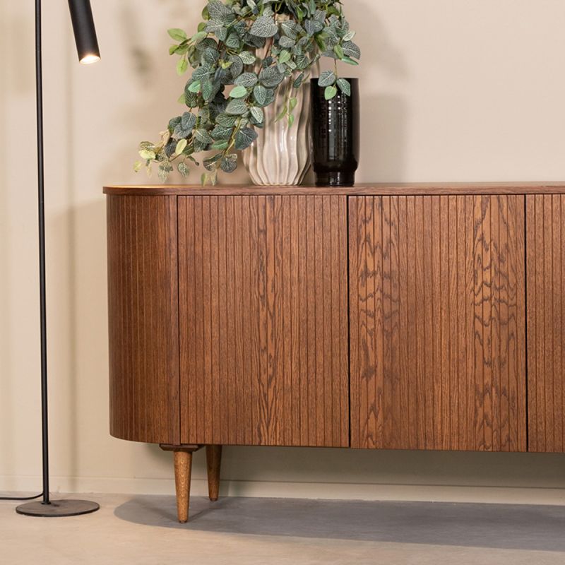 Dressoir Oliva 180x47x85 cm Walnoot Eiken