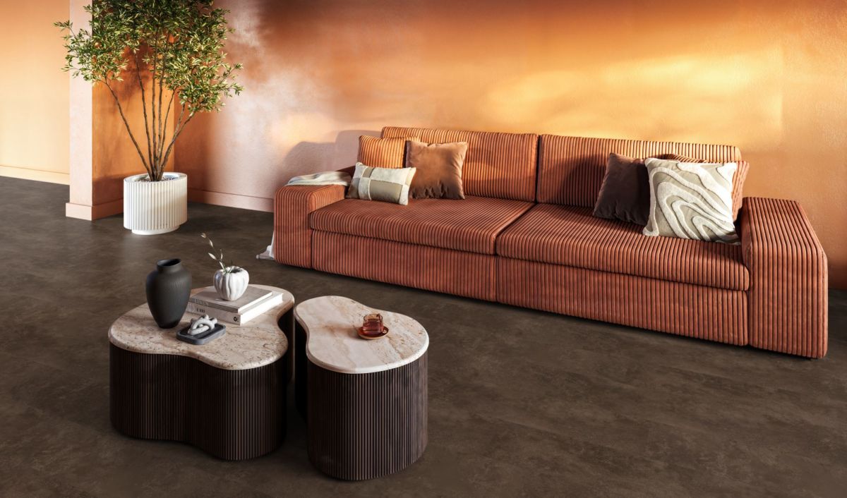 Beton Pvc 07 dryback brown