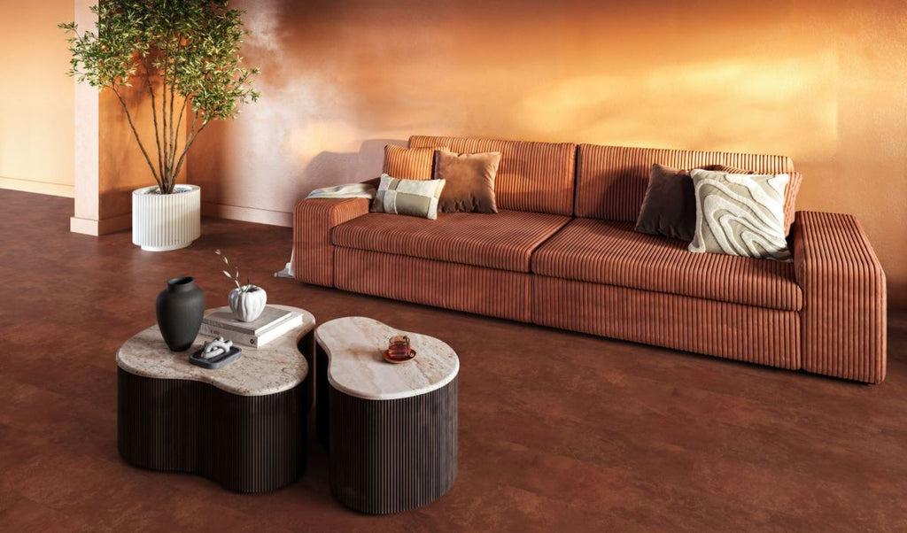 Beton Pvc 02 dryback dark orange