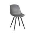 Eetkamerstoel Monza 46x54x88 cm Antraciet PP | Zwart Metaal