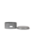 Opbergblik 22x22x12 cm | L Antiek Grijs Metaal