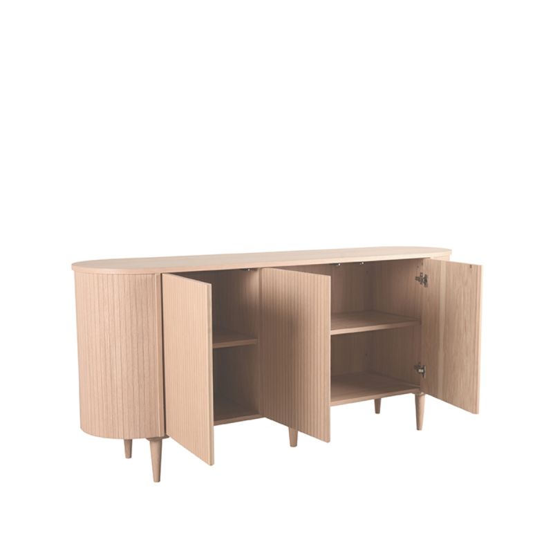 Dressoir Oliva 180x47x85 cm Naturel Eiken