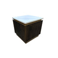 LORA ET BLACK GOLD 55X55X55 WHITE CERAMIC TOP