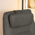 Hoofdkussen Odense 43x20 cm Antraciet Micro Suede