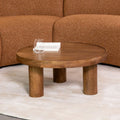 Salontafel Elly 70x70x31 cm Nature Smooth Mangohout