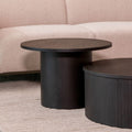 Salontafel Oliva 60x60x40 cm Zwart Eiken