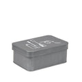 Make-Up Opbergdoos 21x15x9 cm Antiek Grijs Metaal