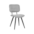 Eetkamerstoel Lux 49x60x87 cm Zinc Weave | Zwart Metaal