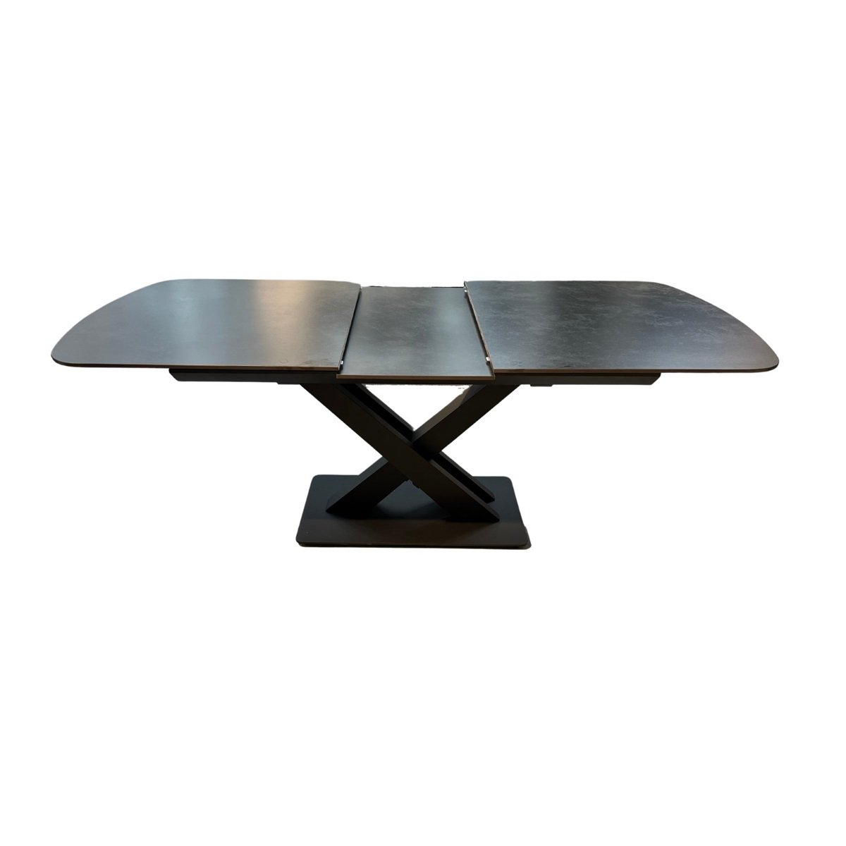 XABI DINNING TABLE BLACK 160/200X90 DARK GREY SINTER STONE