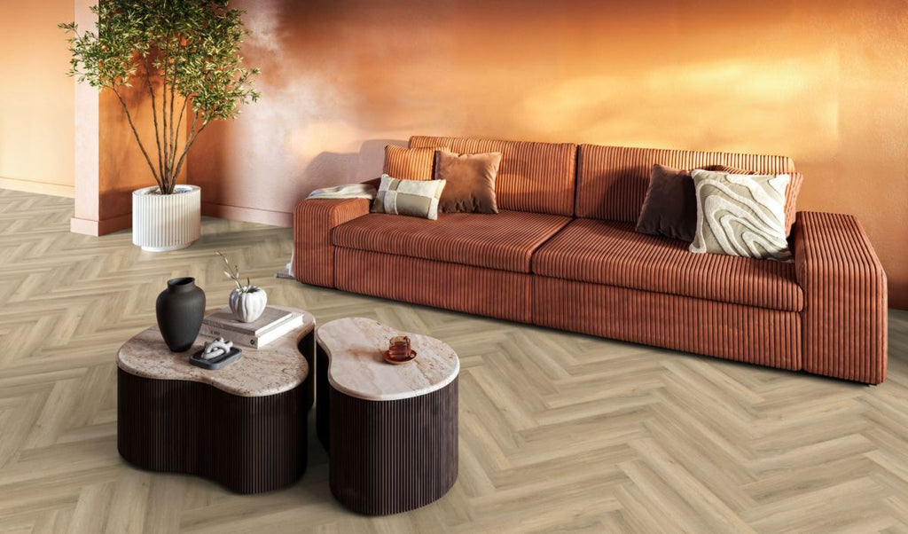 Pvc Visgraat 03 dryback beige