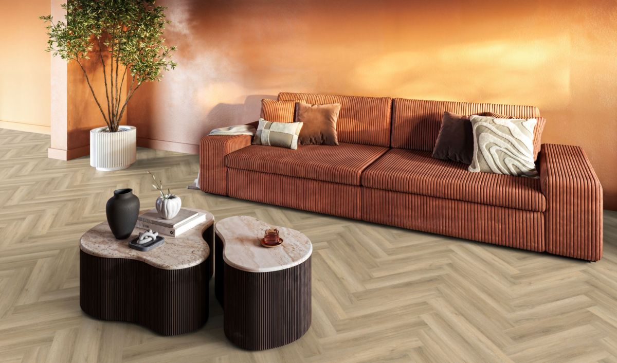 Pvc Visgraat 03 dryback beige