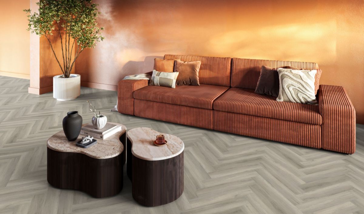 Pvc Visgraat 02 dryback grey