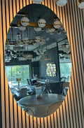 Spiegel met licht Lieke transparant ovaal 130x80
