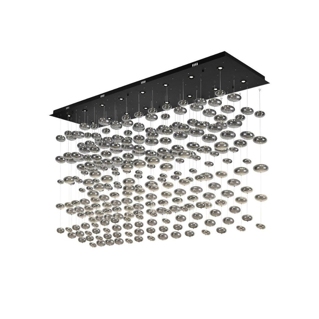 Plafondlamp 160x40x110 Luxora Zwart