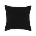 Kussen Rib 45x45 Cm Zwart Katoen