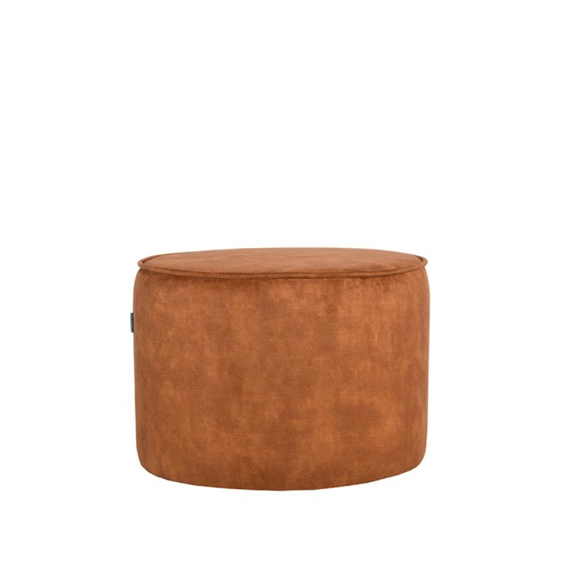 Poef Tibo 55x55x40 cm Oker Velours