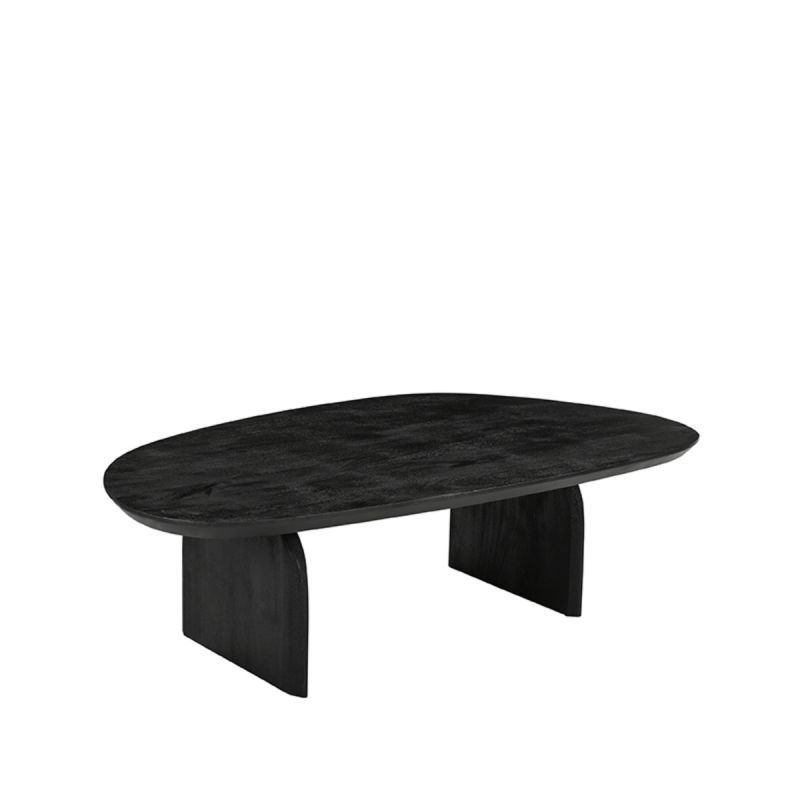 Salontafel Cooper 135x75x38 cm Zwart Mangohout
