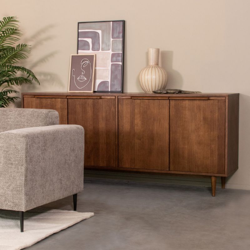 Dressoir Jule 200x49x87 cm Walnoot Eiken