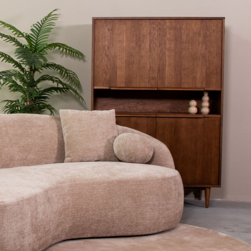 Hoge Kast Jule 110x49x158 cm Walnoot Eiken