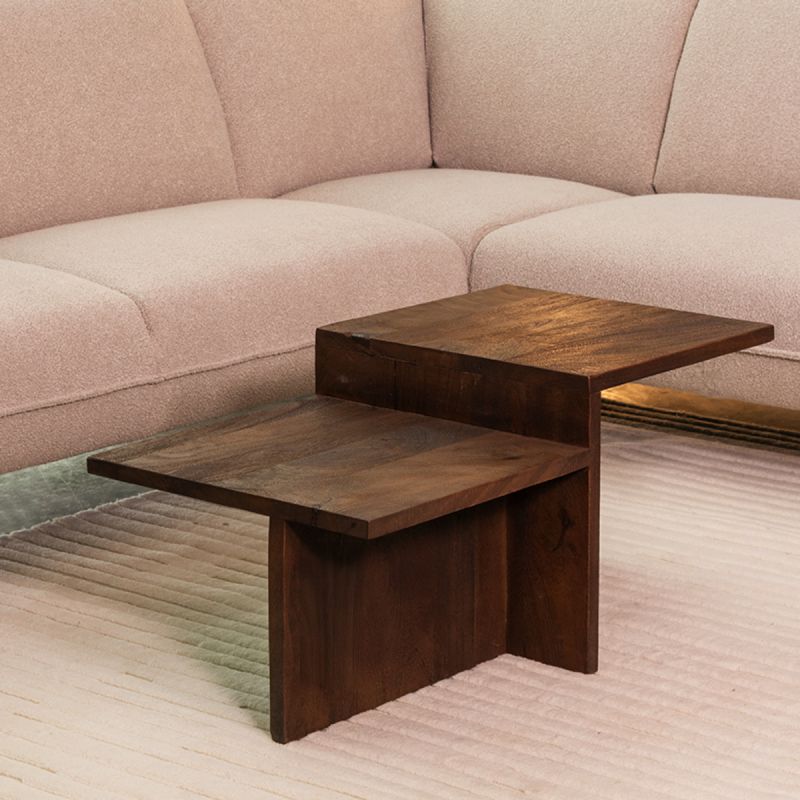 Salontafel Skip 90x50x40 cm Espresso Mangohout
